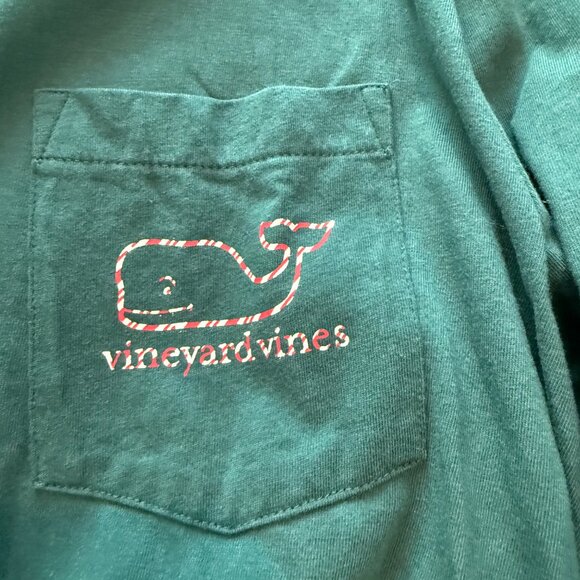 Vineyard Vines Long Sleeve Christmas t-shirt, men's small - Picture 3 of 4